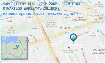 PORADNIA ALERGOLOGICZNA - SAMODZIELNY PUBL ZESP ZAKŁ LECZNICTWA OTWARTEGO WARSZAWA-ŻOLIBORZ - KOCHOWSKIEGO 4,  WARSZAWA ŻOLIBORZ