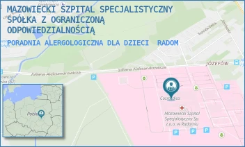 PORADNIA ALERGOLOGICZNA DLA DZIECI - MAZOWIECKI SZPITAL SPECJALISTYCZNY SPÓŁKA Z OGRANICZONĄ ODPOWIEDZIALNOŚCIĄ - J. ALEKSANDROWICZA 5,  RADOM