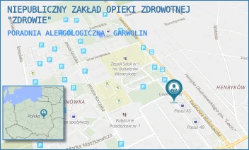 PORADNIA ALERGOLOGICZNA - "SANUS" SPÓŁKA Z OGRANICZONĄ ODPOWIEDZIALNOŚCIĄ - KOŚCIUSZKI 49J,  GARWOLIN