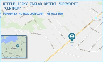PORADNIA ALERGOLOGICZNA - NIEPUBLICZNY ZAKŁAD OPIEKI ZDROWOTNEJ "CENTRUM" - WARSZAWSKA 63,  HIPOLITÓW