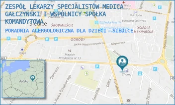 PORADNIA ALERGOLOGICZNA DLA DZIECI - ZESPÓŁ LEKARZY SPECJALISTÓW MEDICA GAŁCZYŃSKI I WSPÓLNICY SPÓŁKA KOMANDYTOWA - 3 MAJA 3,  SIEDLCE