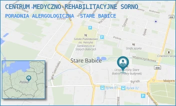 PORADNIA ALERGOLOGICZNA - CENTRUM MEDYCZNO-REHABILITACYJNE SORNO EDYTA STANKIEWICZ - RYNEK 21,  STARE BABICE