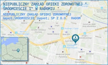 NIEPUBLICZNY ZAKŁAD OPIEKI ZDROWOTNEJ "ŚRÓDMIEŚCIE 1" SP Z O.O. - NIEPUBLICZNY ZAKŁAD OPIEKI ZDROWOTNEJ " ŚRÓDMIEŚCIE 1" W RADOMIU - STASZICA 6/8,  RADOM