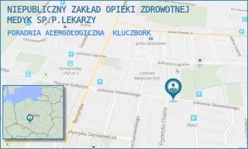 PORADNIA ALERGOLOGICZNA - NIEPUBLICZNY ZAKŁAD OPIEKI ZDROWOTNEJ MEDYK SP.P.LEKARZY - UL. SŁOWACKIEGO 13,  KLUCZBORK