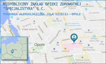 PORADNIA ALERGOLOGICZNA (DLA DZIECI) - NIEPUBLICZNY ZAKŁAD OPIEKI ZDROWOTNEJ SPECJALISTYKA S.C. SPOLMED S.C. - UL. OZIMSKA 20,  OPOLE