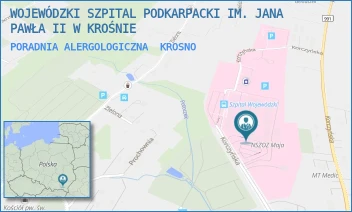 PORADNIA ALERGOLOGICZNA - WOJEWÓDZKI SZPITAL PODKARPACKI IM. JANA PAWŁA II W KROŚNIE - UL. KORCZYŃSKA 57,  KROSNO