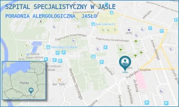 PORADNIA ALERGOLOGICZNA - SZPITAL SPECJALISTYCZNY W JAŚLE - UL. SZOPENA 38,  JASŁO