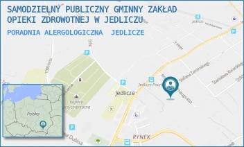 PORADNIA ALERGOLOGICZNA - SAMODZIELNY PUBLICZNY GMINNY ZAKŁAD OPIEKI ZDROWOTNEJ W JEDLICZU - UL. ROMUALDA TRAUGUTTA 3,  JEDLICZE