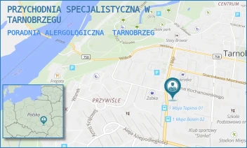 PORADNIA ALERGOLOGICZNA - PRZYCHODNIA SPECJALISTYCZNA W TARNOBRZEGU - UL. 1 MAJA 1,  TARNOBRZEG