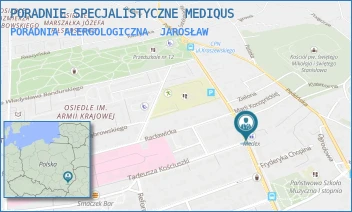 PORADNIA ALERGOLOGICZNA - PORADNIE SPECJALISTYCZNE MEDIQUS - UL. KRASZEWSKIEGO 24A,  JAROSŁAW