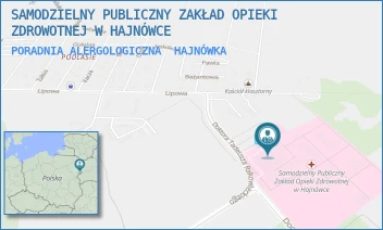PORADNIA ALERGOLOGICZNA - SAMODZIELNY PUBLICZNY ZAKŁAD OPIEKI ZDROWOTNEJ W HAJNÓWCE - DOC. ADAMA DOWGIRDA 9,  HAJNÓWKA