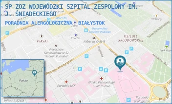 PORADNIA ALERGOLOGICZNA - SP ZOZ WOJEWÓDZKI SZPITAL ZESPOLONY IM. J. ŚNIADECKIEGO - SKŁODOWSKIEJ-CURIE 26,  BIAŁYSTOK