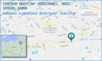 PORADNIA ALERGOLOGII DZIECIĄCEJ - CENTRUM MEDYCYNY ODDECHOWEJ, MRÓZ SPÓŁKA JAWNA - PIASTA 9A,  BIAŁYSTOK