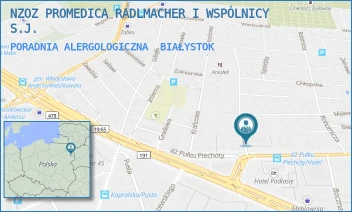 PORADNIA ALERGOLOGICZNA - NZOZ PROMEDICA SZCZEPAŃSKA-KOSTRO I WSPÓLNICY S.J. - SIEWNA 2,  BIAŁYSTOK