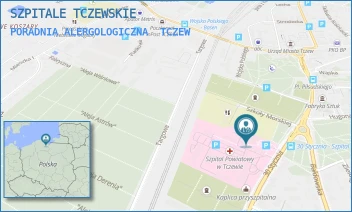 PORADNIA ALERGOLOGICZNA - SZPITALE TCZEWSKIE - UL. 30 STYCZNIA 57/58,  TCZEW
