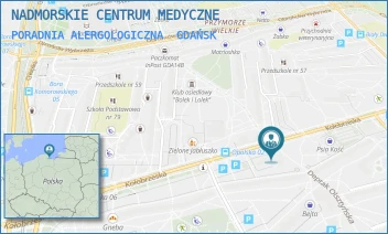 PORADNIA ALERGOLOGICZNA - NADMORSKIE CENTRUM MEDYCZNE SPÓŁKA Z OGRANICZONĄ ODPOWIEDZIALNOŚCIĄ - UL. KOŁOBRZESKA 46,  GDAŃSK
