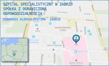 PORADNIA ALERGOLOGICZNA - SZPITAL SPECJALISTYCZNY W ZABRZU SPÓŁKA Z OGRANICZONĄ ODPOWIEDZIALNOŚCIĄ - UL. MARII CURIE-SKŁODOWSKIEJ 10,  ZABRZE