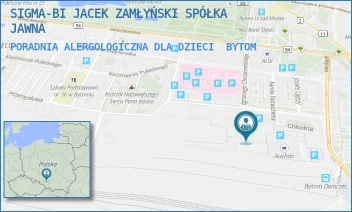PORADNIA ALERGOLOGICZNA DLA DZIECI - SIGMA-BI JACEK ZAMŁYŃSKI SPÓŁKA JAWNA - UL. IGNACEGO CHRZANOWSKIEGO 23,  BYTOM