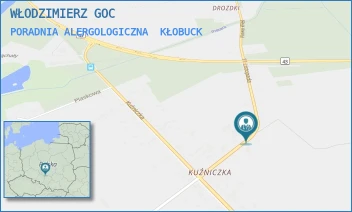PORADNIA ALERGOLOGICZNA - WŁODZIMIERZ GOC - UL. 11 LISTOPADA 5A,  KŁOBUCK