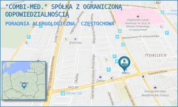 PORADNIA ALERGOLOGICZNA - "COMBI-MED." SPÓŁKA Z OGRANICZONĄ ODPOWIEDZIALNOŚCIĄ - UL. DEKABRYSTÓW 17/19,  CZĘSTOCHOWA