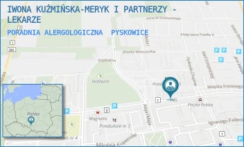 PORADNIA ALERGOLOGICZNA - IWONA KUŹMIŃSKA-MERYK I PARTNERZY - LEKARZE - UL. WOJ.POLSKIEGO 10,  PYSKOWICE