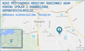 PORADNIA ALERGOLOGICZNA - NZOZ PRZYCHODNIA MEDYCYNY RODZINNEJ ADAM KONINA SPÓŁKA Z OGRANICZONĄ ODPOWIEDZIALNOŚCIĄ - UL. LIGONIA 11 D,  KOSZĘCIN