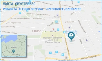 PORADNIA ALERGOLOGICZNA - MARIA GRYGIERZEC - UL. TRAUGUTTA 18A,  CZECHOWICE-DZIEDZICE