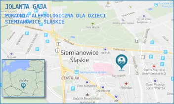 PORADNIA ALERGOLOGICZNA DLA DZIECI - JOLANTA GAJA - JANA PAWŁA II 1,  SIEMIANOWICE ŚLĄSKIE