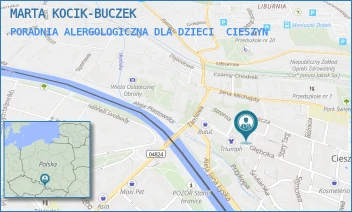 PORADNIA ALERGOLOGICZNA DLA DZIECI - MARTA KOCIK-BUCZEK - UL. PLAC TEATRALNY 13,  CIESZYN