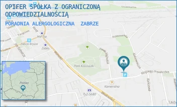 PORADNIA ALERGOLOGICZNA - OPIFER SPÓŁKA Z OGRANICZONĄ ODPOWIEDZIALNOŚCIĄ - UL. ALOJZEGO PAWLICZKA 20,  ZABRZE