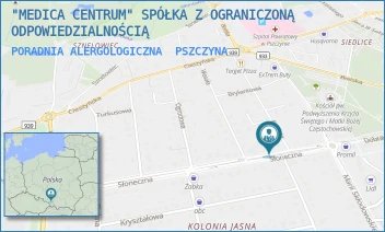 PORADNIA ALERGOLOGICZNA - "MEDICA CENTRUM" SPÓŁKA Z OGRANICZONĄ ODPOWIEDZIALNOŚCIĄ - UL. SŁONECZNA 4,  PSZCZYNA