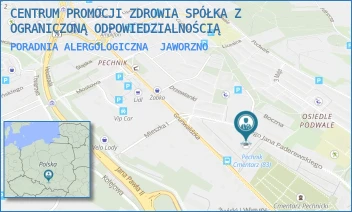 PORADNIA ALERGOLOGICZNA - CENTRUM PROMOCJI ZDROWIA SPÓŁKA Z OGRANICZONĄ ODPOWIEDZIALNOŚCIĄ - UL. IGNACEGO PADEREWSKIEGO 43,  JAWORZNO