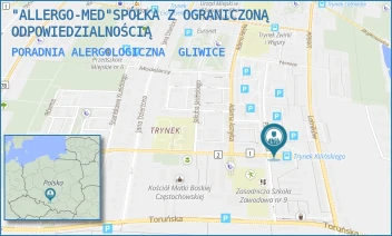 PORADNIA ALERGOLOGICZNA - "ALLERGO-MED"SPÓŁKA Z OGRANICZONĄ ODPOWIEDZIALNOŚCIĄ - UL. KILIŃSKIEGO 15,  GLIWICE