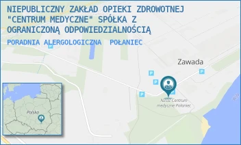 PORADNIA ALERGOLOGICZNA - NIEPUBLICZNY ZAKŁAD OPIEKI ZDROWOTNEJ "CENTRUM MEDYCZNE" SPÓŁKA Z OGRANICZONĄ ODPOWIEDZIALNOŚCIĄ - ZAWADA 24,  POŁANIEC