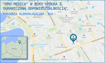 PORADNIA ALERGOLOGICZNA - "PRO-MEDICA" W EŁKU SPÓŁKA Z OGRANICZONĄ ODPOWIEDZIALNOŚCIĄ - KONOPNICKIEJ 1,  EŁK