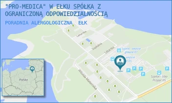 PORADNIA ALERGOLOGICZNA - "PRO-MEDICA" W EŁKU SPÓŁKA Z OGRANICZONĄ ODPOWIEDZIALNOŚCIĄ - BARANKI 24,  EŁK