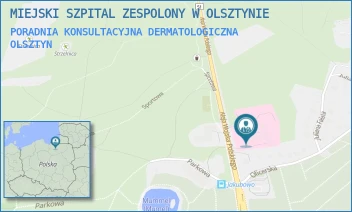 PORADNIA KONSULTACYJNA DERMATOLOGICZNA - MIEJSKI SZPITAL ZESPOLONY W OLSZTYNIE - AL. WOJSKA POLSKIEGO 30,  OLSZTYN
