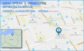 PORADNIA ALERGOLOGICZNA - SOPAT SPÓŁKA Z OGRANICZONĄ ODPOWIEDZIALNOŚCIĄ - TADEUSZA KOŚCIUSZKI 2,  OSTRÓDA