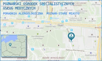 PORADNIA ALERGOLOGICZNA - POZNAŃSKI OŚRODEK SPECJALISTYCZNYCH USŁUG MEDYCZNYCH - ALEJE SOLIDARNOŚCI 36,  POZNAŃ-STARE MIASTO