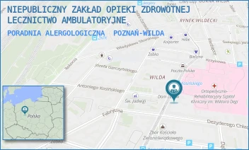 PORADNIA ALERGOLOGICZNA - NIEPUBLICZNY ZAKŁAD OPIEKI ZDROWOTNEJ LECZNICTWO AMBULATORYJNE - 28 CZERWCA 1956R. 149A,  POZNAŃ-WILDA