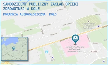 PORADNIA ALERGOLOGICZNA - SAMODZIELNY PUBLICZNY ZAKŁAD OPIEKI ZDROWOTNEJ W KOLE - PONIATOWSKIEGO 25,  KOŁO