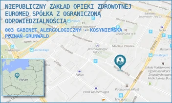 003 GABINET ALERGOLOGICZNY - KOSYNIERSKA - NIEPUBLICZNY ZAKŁAD OPIEKI ZDROWOTNEJ EUROMED SPÓŁKA Z OGRANICZONĄ ODPOWIEDZIALNOŚCIĄ - KOSYNIERSKA 10,  POZNAŃ-GRUNWALD