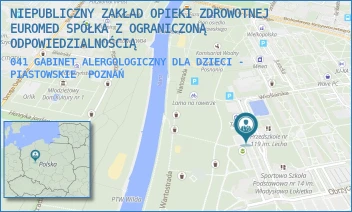 041 GABINET ALERGOLOGICZNY DLA DZIECI - PIASTOWSKIE - NIEPUBLICZNY ZAKŁAD OPIEKI ZDROWOTNEJ EUROMED SPÓŁKA Z OGRANICZONĄ ODPOWIEDZIALNOŚCIĄ - OS. PIASTOWSKIE 58,  POZNAŃ