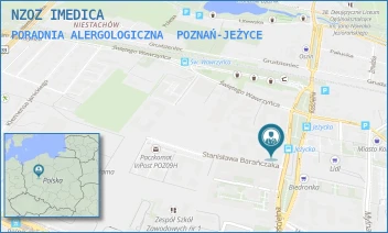 PORADNIA ALERGOLOGICZNA - NZOZ IMEDICA - KOŚCIELNA 33/U6,  POZNAŃ-JEŻYCE