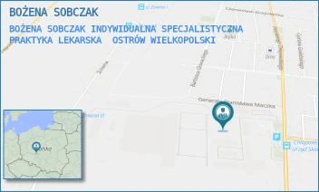 BOŻENA SOBCZAK INDYWIDUALNA SPECJALISTYCZNA PRAKTYKA LEKARSKA - BOŻENA SOBCZAK - CHŁAPOWSKIEGO 55,  OSTRÓW WIELKOPOLSKI