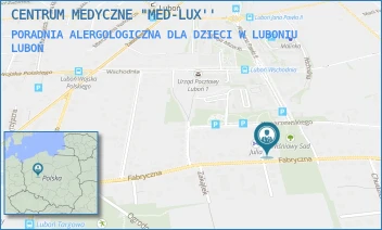 PORADNIA ALERGOLOGICZNA DLA DZIECI W LUBONIU - "MED-LUX" SPÓŁKA Z OGRANICZONĄ ODPOWIEDZIALNOŚCIĄ - ŻEROMSKIEGO 1,  LUBOŃ