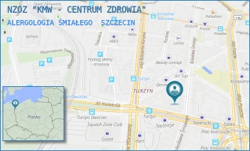 ALERGOLOGIA ŚMIAŁEGO - NZOZ "KMW - CENTRUM ZDROWIA" - BOLESŁAWA ŚMIAŁEGO 21,  SZCZECIN