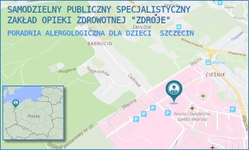 PORADNIA ALERGOLOGICZNA DLA DZIECI - SAMODZIELNY PUBLICZNY SPECJALISTYCZNY ZAKŁAD OPIEKI ZDROWOTNEJ "ZDROJE" W SZCZECINIE - MĄCZNA 4,  SZCZECIN