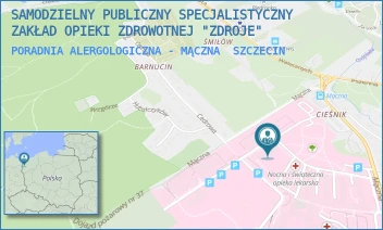 PORADNIA ALERGOLOGICZNA - MĄCZNA - SAMODZIELNY PUBLICZNY SPECJALISTYCZNY ZAKŁAD OPIEKI ZDROWOTNEJ "ZDROJE" W SZCZECINIE - MĄCZNA 4,  SZCZECIN