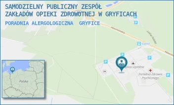 PORADNIA ALERGOLOGICZNA - SAMODZIELNY PUBLICZNY ZESPÓŁ ZAKŁADÓW OPIEKI ZDROWOTNEJ W GRYFICACH - NIECHORSKA 27,  GRYFICE